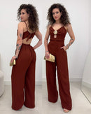 Macacão Leonora Marrom 120662