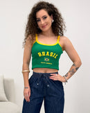 Cropped Carine Brasil Verde 126680