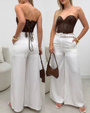 Calça Pantalona Joice Off 127064